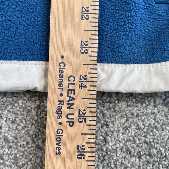 The North Face Full Zip Womens Fleece Jacket Zip Pockets Blue White Size Medium - Picture 10 of 11